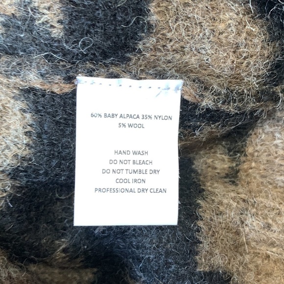 CHRLDR Dropped Shoulder Leopard Print Alpaca-Blend Sweater - Picture 4 of 5